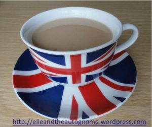 Union Jack cup and saucer, full